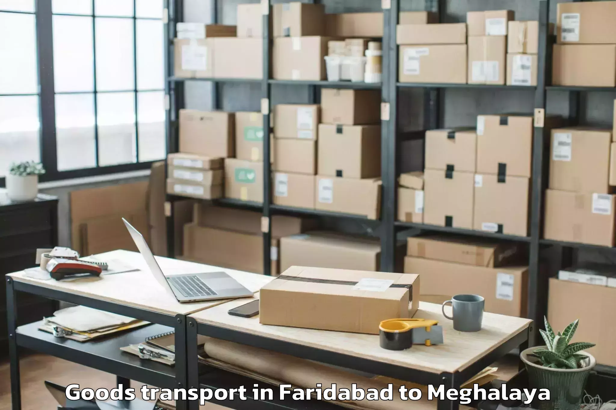 Expert Faridabad to Shillong Airport Shl Goods Transport